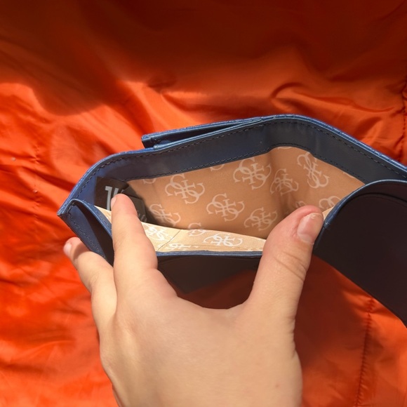 Guess Blue Wallet with Gold Accent - Picture 6 of 6